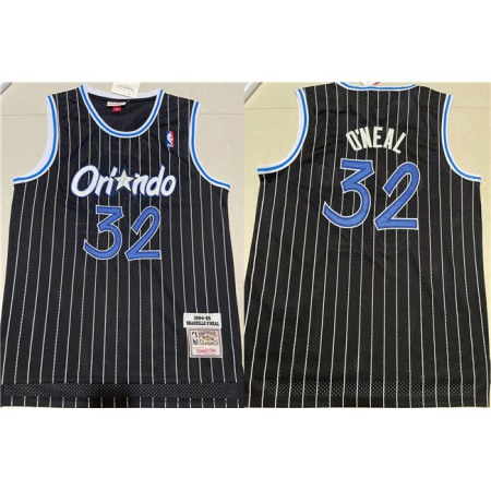 Men's Orlando Magic #32 Shaquille O'Neal Black Stitched Jersey