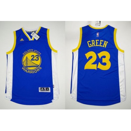 Revolution 30 Warriors #23 Draymond Green Blue Stitched NBA Jersey