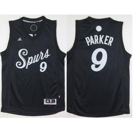 Spurs #9 Tony Parker Black 2016-2017 Christmas Day Stitched NBA Jersey