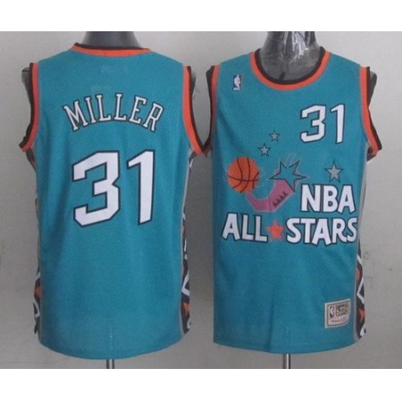 Mitchell And Ness Pacers #31 Reggie Miller Light Blue 1996 All Star Stitched NBA Jersey