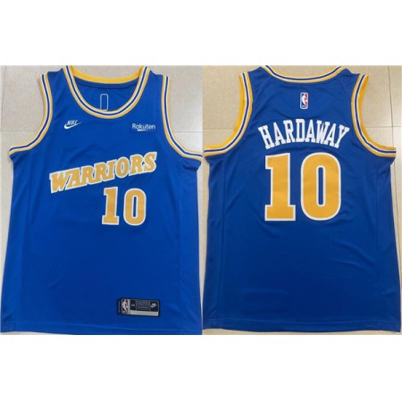 Men's Golden State Warriors #10 Tim Hardaway Royal Stitched Jersey