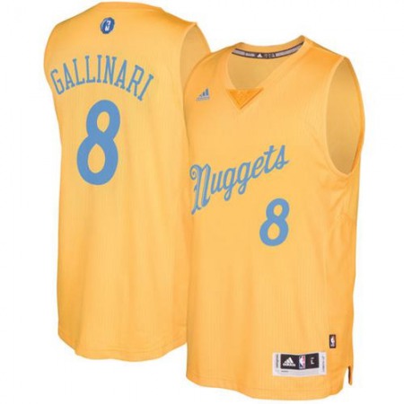 Nuggets #8 Danilo Gallinari Gold 2016-2017 Christmas Day Stitched NBA Jersey