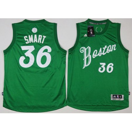 Celtics #36 Marcus Smart Green 2016-2017 Christmas Day Stitched NBA Jersey