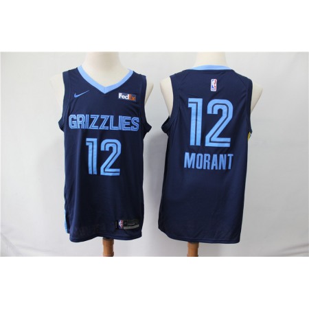 Men's Memphis Grizzlies #12 Ja Morant Navy Stitched NBA Jersey