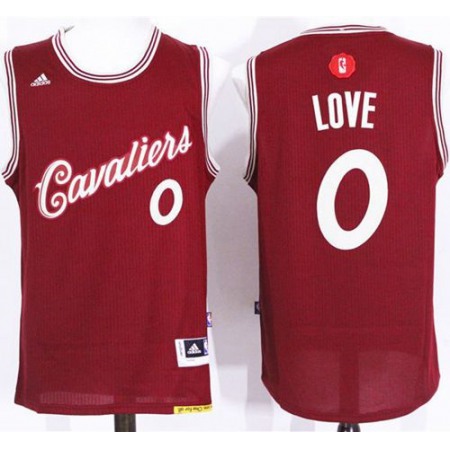 Cavaliers #0 Kevin Love Red 2015-2016 Christmas Day Stitched NBA Jersey