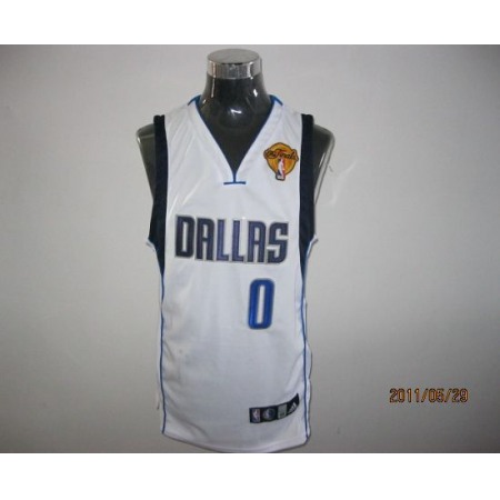 Mavericks2011 Finals Patch #0 Shawn Marion White Stitched NBA Jersey