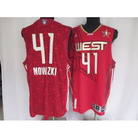 Mavericks #41 Dirk Nowitzki Stitched NBA Red 2010 All Star Jersey