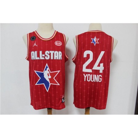 Men's Atlanta Hawks #24 Trae Young Red 2020 All-Star Stitched NBA Jersey