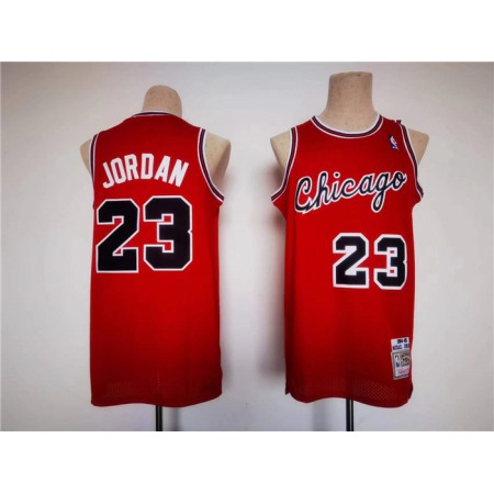 Men's Chicago Bulls #23 Michael Jordan Red Stitched Jersey