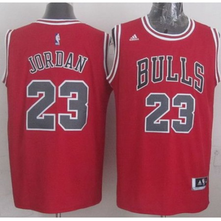 Revolution 30 Bulls #23 Michael Jordan Red Stitched NBA Jersey