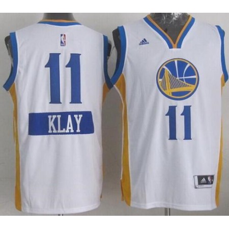 Warriors #11 Klay Thompson White 2014-15 Christmas Day Stitched NBA Jersey