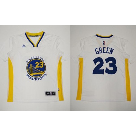 Revolution 30 Warriors #23 Draymond Green White Alternate Stitched NBA Jersey