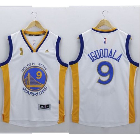 Warriors #9 Andre Iguodala White New Champions Stitched NBA Jersey