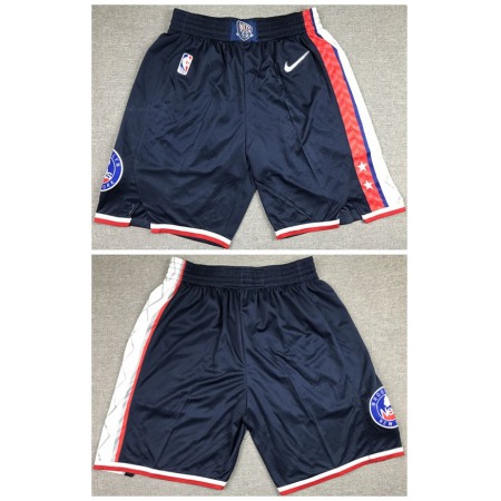 Men's Brooklyn Nets Navy 75th Anniversary City Edition Shorts (Run Small)