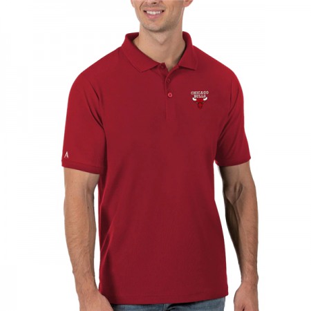 Men's Chicago Bulls Antigua Red Legacy Pique Polo