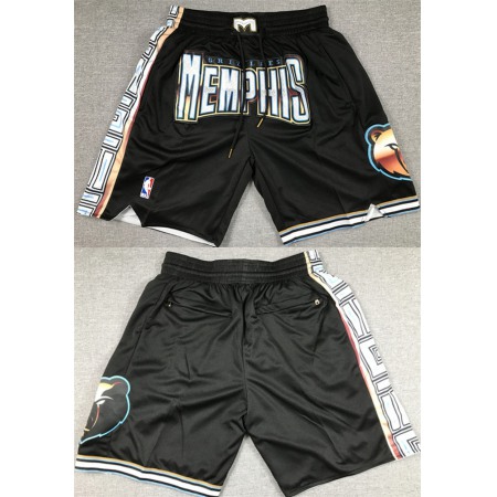 Men's Memphis Grizzlies City Edition Black Shorts (Run Small)