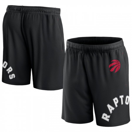 Men's Toronto Raptors Black Free Throw Mesh Shorts