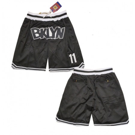 Men's Brooklyn Nets Black Mitchell&Ness Shorts (Run Small)