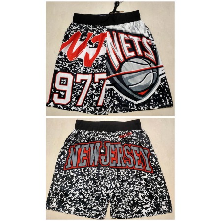 Men's Brooklyn Nets Black Mitchell&Ness Shorts (Run Small)