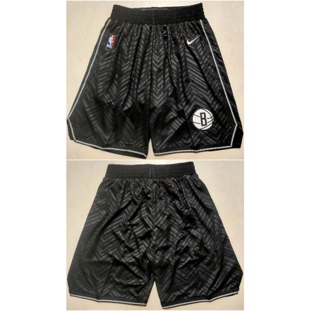 Men's Brooklyn Nets Black Shorts (Run Small)