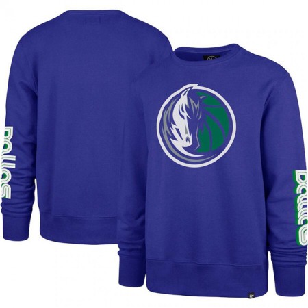 Men's Dallas Mavericks '47 Purple 2022/23 City Edition Two-Peat Headline Pullover Sweatshirt