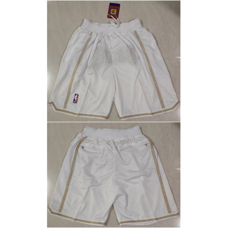 Men's Los Angeles Lakers White MVP Shorts (Run Small)