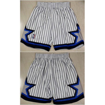 Men's Orlando Magic White Shorts(Run Small)