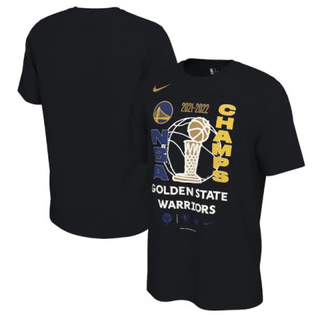 Men's Golden State Warriors 2021-2022 Black NBA Finals Champions Locker Room T-Shirt