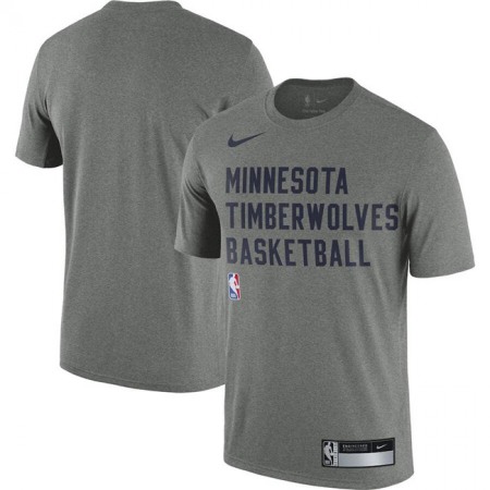 Men's Minnesota Timberwolves Heather Gray 2023/24 Sideline Legend Performance Practice T-Shirt