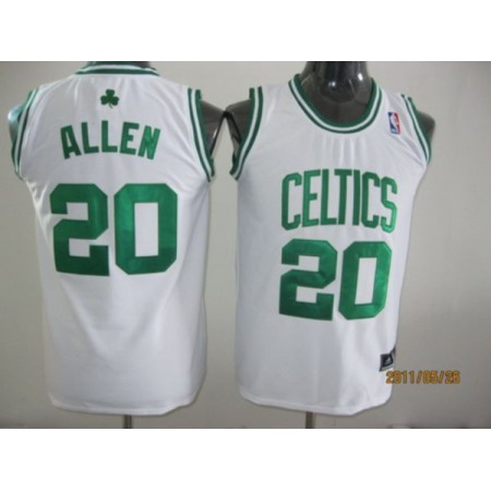 Celtics #20 Ray Allen White Stitched Youth NBA Jersey