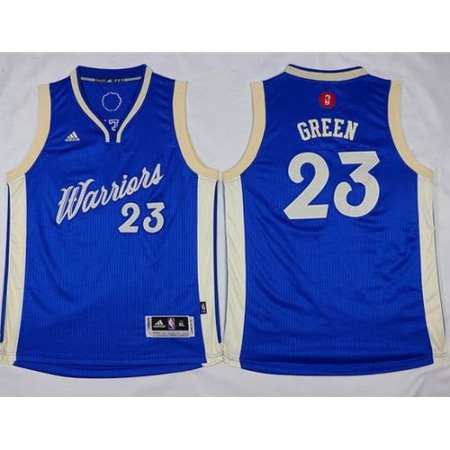 Warriors #23 Draymond Green Blue 2015-2016 Christmas Day Stitched Youth NBA Jersey