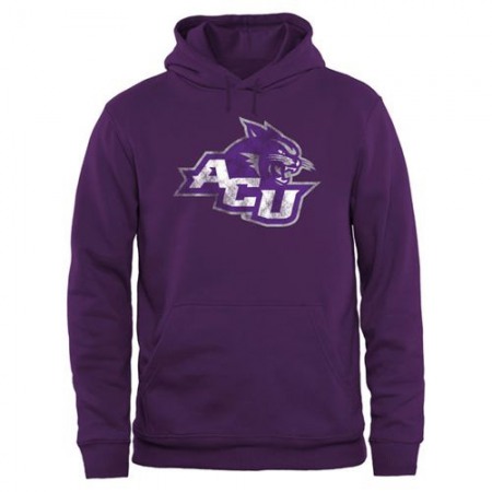 Abilene Christian University Wildcats Big & Tall Classic Primary Pullover Hoodie Purple