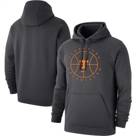 Men's Tennessee Volunteers Black Basketball Icon Club Fleece Pullover Hoodie