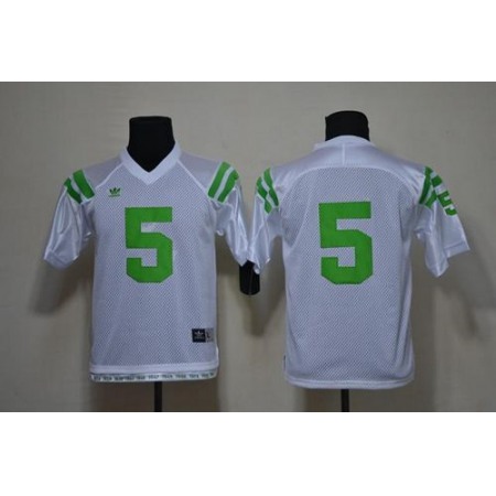 Fighting Irish #5 Everett Golson White Under The Lights Stitched Youth NCAA Jersey