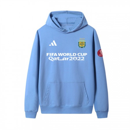 Men's Argentina Blue 2022 FIFA World Cup Soccer Hoodie