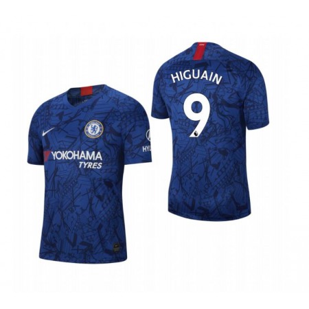 Men's Chelsea #9 Gonzalo Higuain Blue 2019 Soccer Club Home Jersey