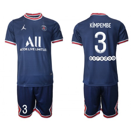 Men's Paris Saint-Germain #3 Kimpembe 2021/22 Blue Soccer Jersey