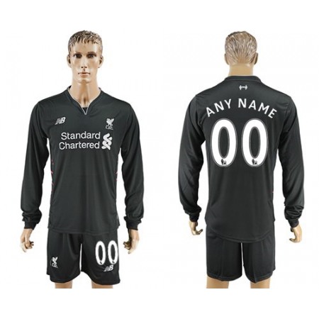 Liverpool Personalized Away Long Sleeves Soccer Club Jersey