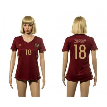 Russia #18 Zhirkov Red Home Soccer Country Jersey