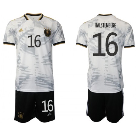 Men's Germany #16 Halstenberg White Home Soccer Jersey Suit