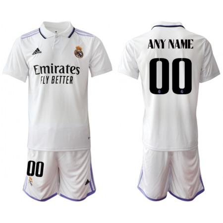 Men's Real Madrid Custom 22/23 White Home Soccer Jersey Suit