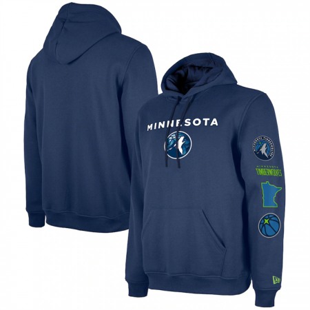 Men's Minnesota Timberwolves Navy 2023/24 City Edition Pullover Hoodie