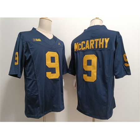 Men's Michigan Wolverines #9 J.J. McCarthy 2023 F.U.S.E. Navy Stitched Jersey