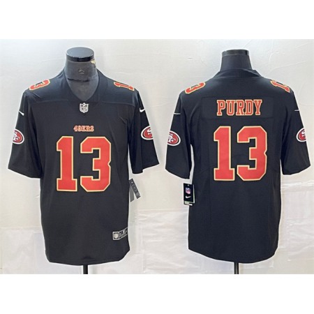 Men's San Francisco 49ers #13 Brock Purdy Black Vapor Untouchable Limited Stitched Jersey