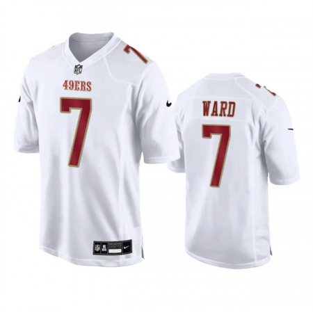 Men's San Francisco 49ers #7 Charvarius Ward White Fashion Limited Stitched Football Game Jersey