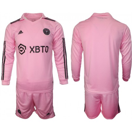 Men's Inter Miami CF Blank 2023/24 Pink Home Soccer Jersey Suit