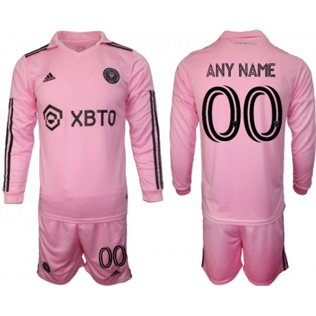 Men's Inter Miami CF Custom 2023/24 Pink Home Soccer Jersey Suit