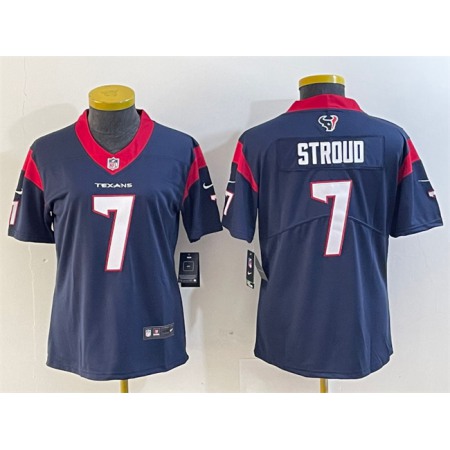 Women's Houston Texans #7 C.J. Stroud Navy Vapor Untouchable Limited Stitched Jersey (Run Small)