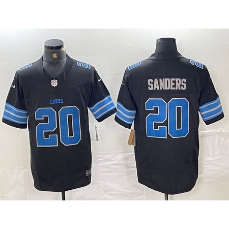 Men's Detroit Lions #20 Barry Sanders Nike Black 2nd Alternate Vapor F.U.S.E. Limited Jersey