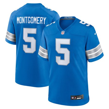 Men's Detroit Lions David Montgomery Nike Blue Game Jersey